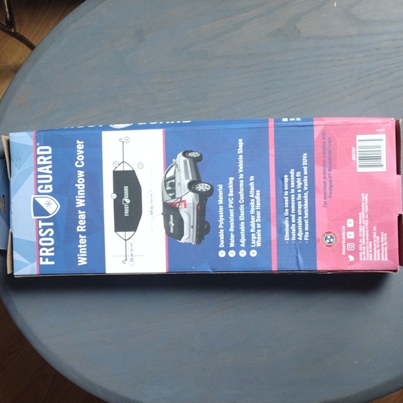 Black Winter Rear Window Cover - Picture 3 of 4